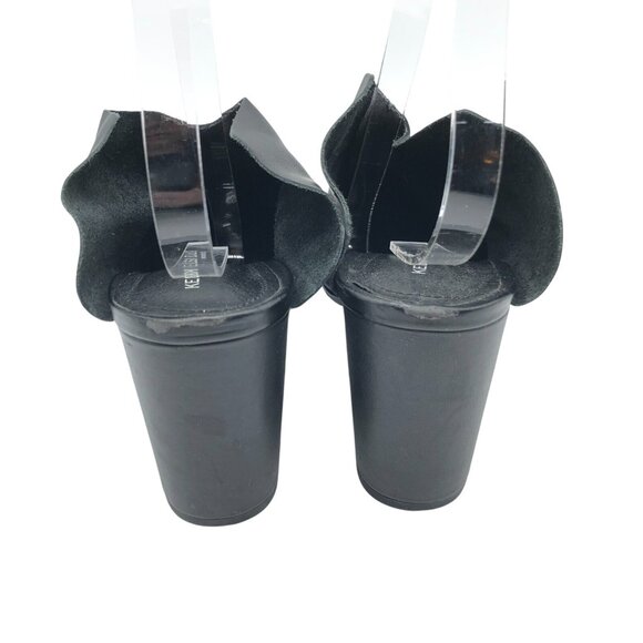 Kelsi Dagger Womens Mules Block Heel Leather Slip On Pointed Toe Black Size 9 - Picture 5 of 9